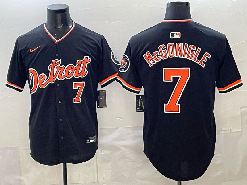 Men Detroit Tigers #7 McGonigle black Nike 2026 MLB Jersey 04010014->->MLB Jersey